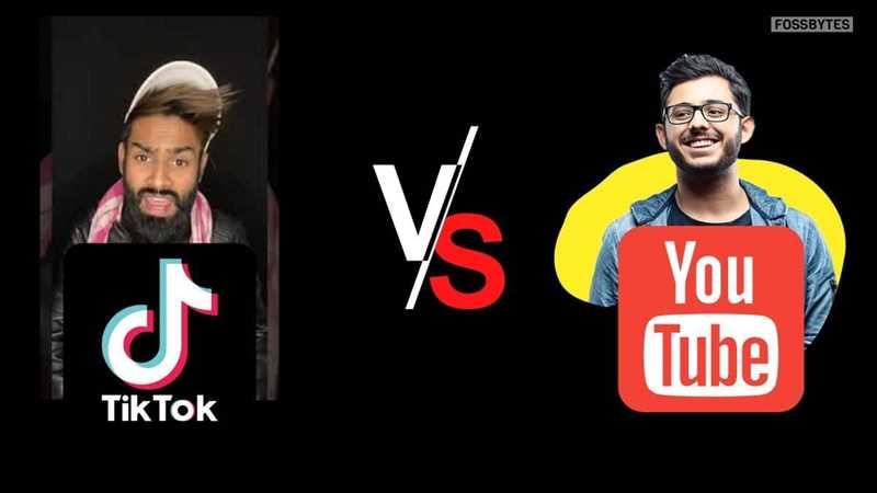 Сравнение популярности: YouTube против TikTok