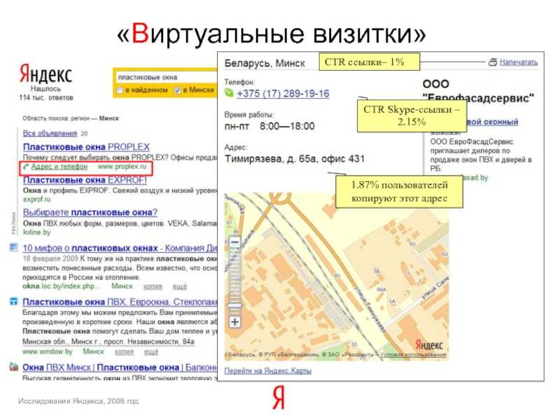 Виртуальная визитка Яндекс.Директа